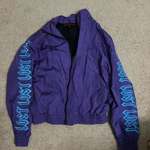 Lost Intricacy windbreaker jacket purple size Medium